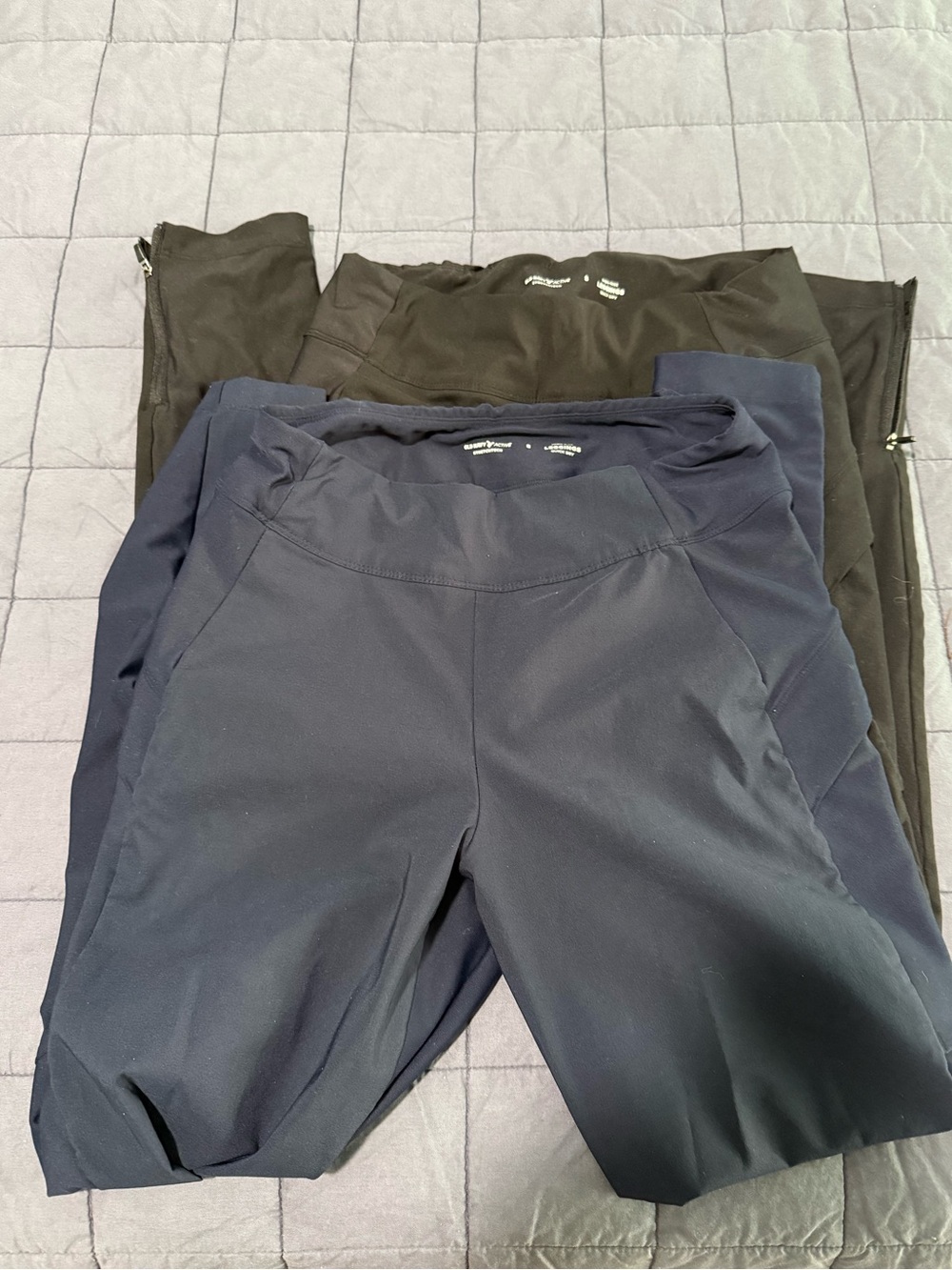 Athletic Leggings Duo - Navy and Black